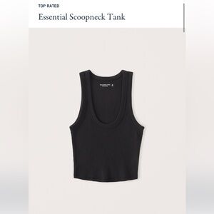 LIKE NEW Abercrombie & Fitch essential scoop neck tank
